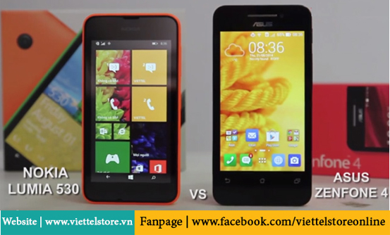 [So Sánh] Nokia Lumia 530 và Asus Zenfone 4 A4000
